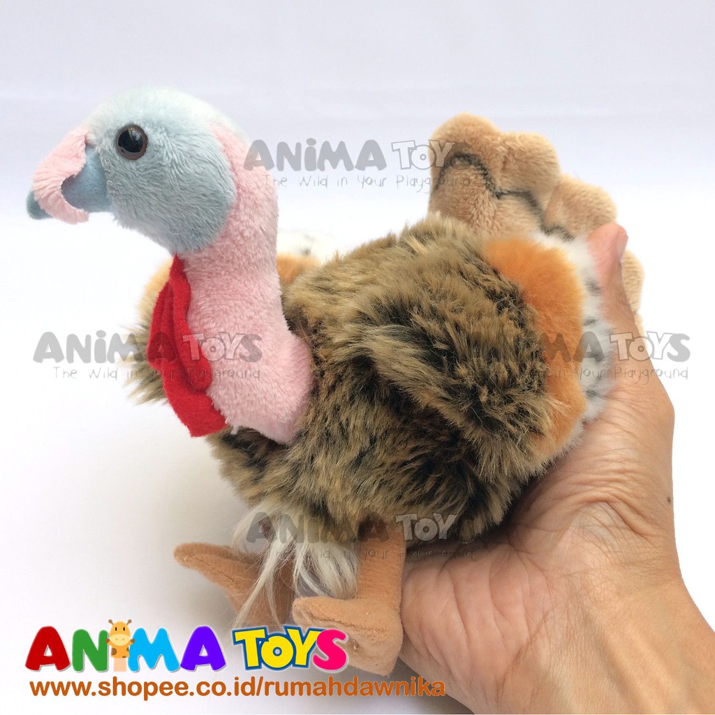 Boneka Hewan Ayam Kalkun Mini Turkey Animatoys Sfa002 Shopee