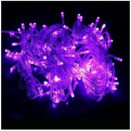 [UNGU PURPLE] [PANJANG]  LAMPU HIAS TUMBLR LAMPU NATAL KELAP KELIP WARNA UNGU