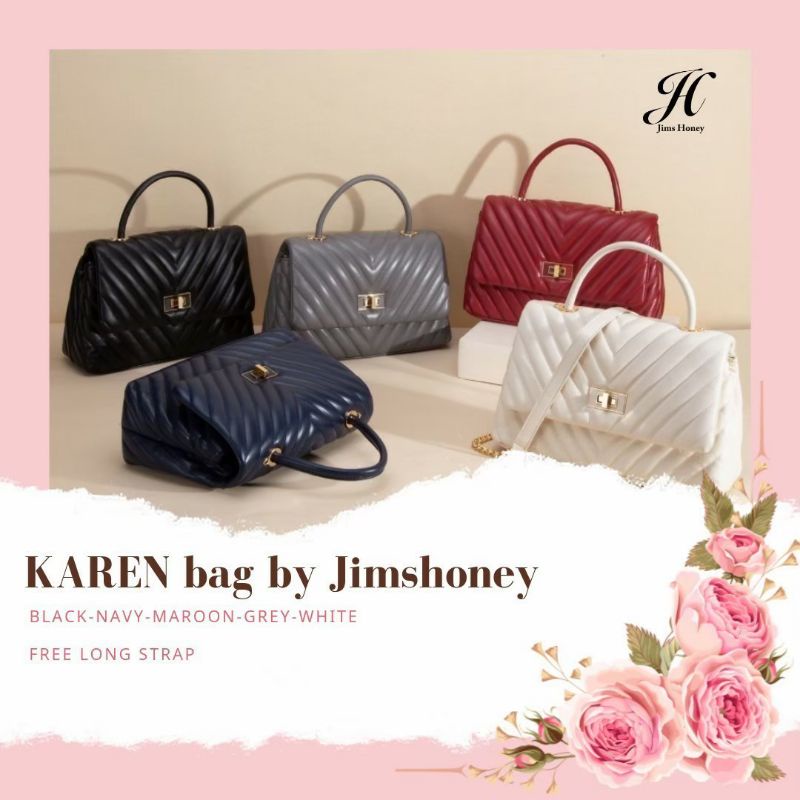 KAREN BAG JIMSHONEY ORIGINAL|| TAS WANITA SELEMPANG SIMPEL DAN ELEGANT||  TAS FORMAL NON FORMAL