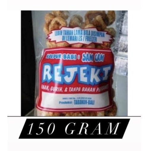 

TERBARU Kerupuk REJEKI Samcan Samcam Babi Khas Bali 150gr