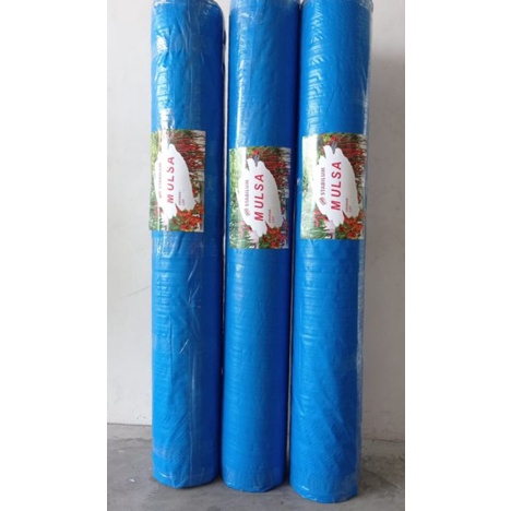 Mulsa Tambak Hitam Silver stabilum 200 meter x 80 micron (biru) 44 kg