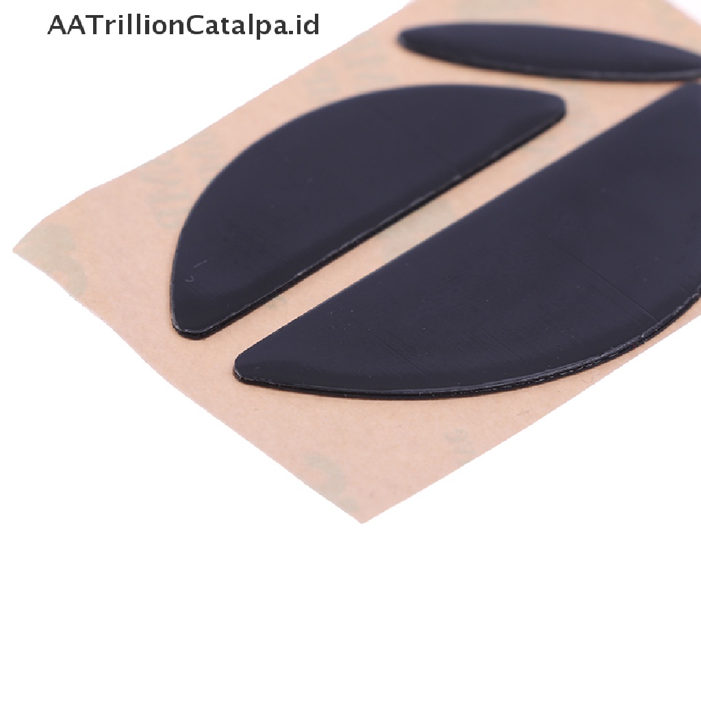 (AATrillionCatalpa) 2 Set Kaki Mouse Warna Hitam Untuk Logitech MX518 G400