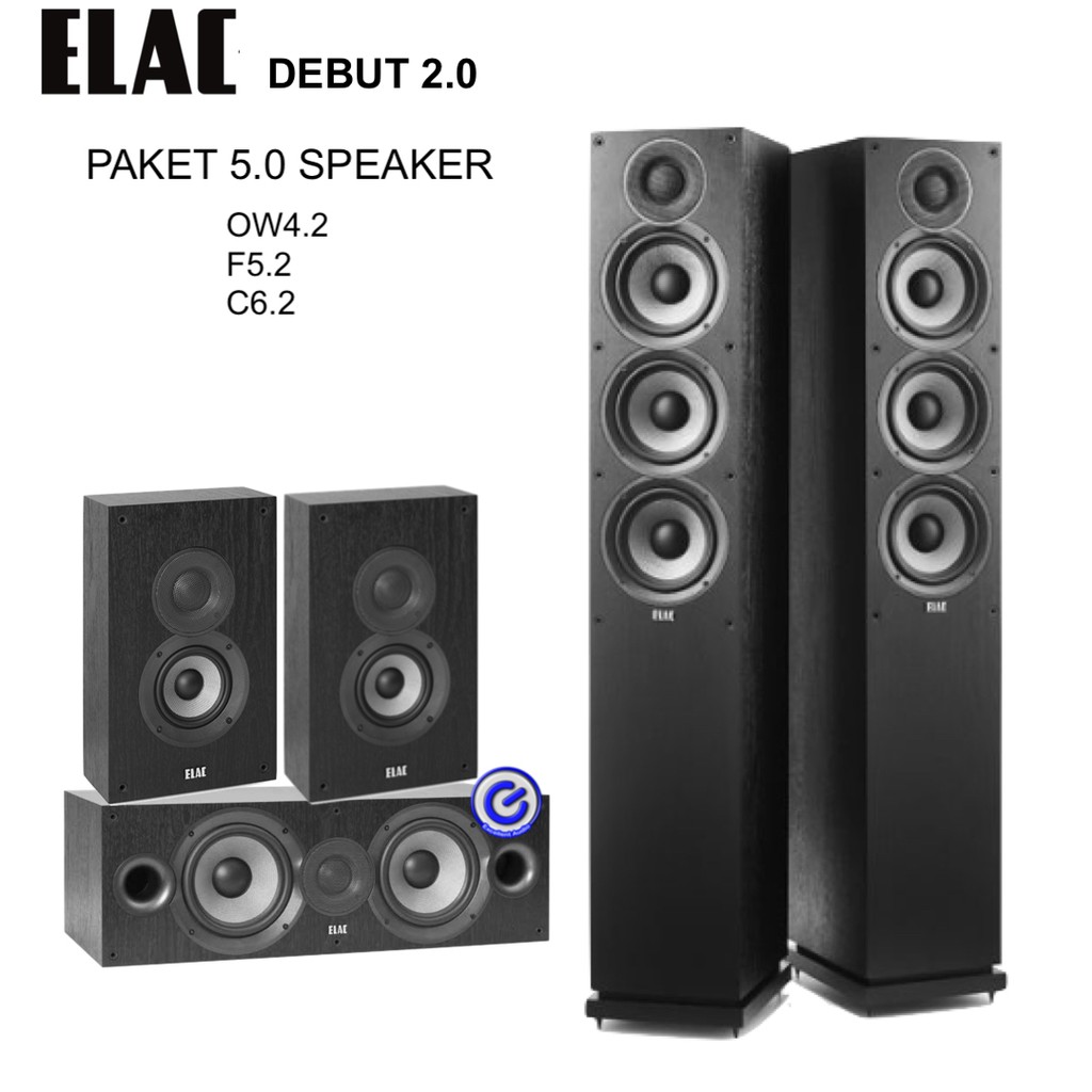 Paket home theatre Elac debut 2 5.0 speaker system