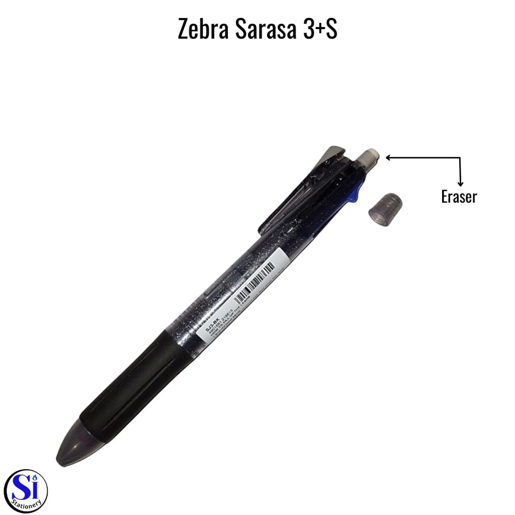 

Pulpen Zebra Sarasa 3+S/Ballpoint Sarasa + Pensil Mekanik + Eraser