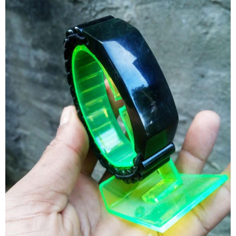 [CoD] gelang asli black jade aceh nempel magnet