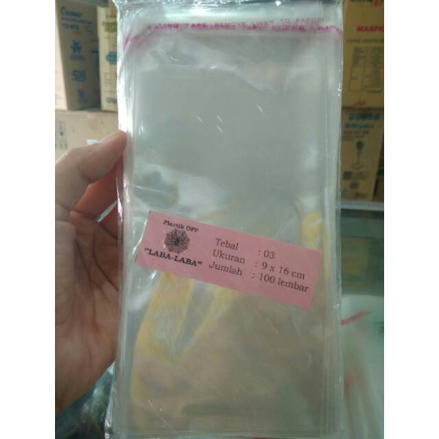 Plastik OPP 9x16 / 10x16 cm tebal 03