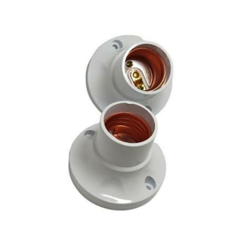 Fitting lampu tempel bulat murah/fitting plafon