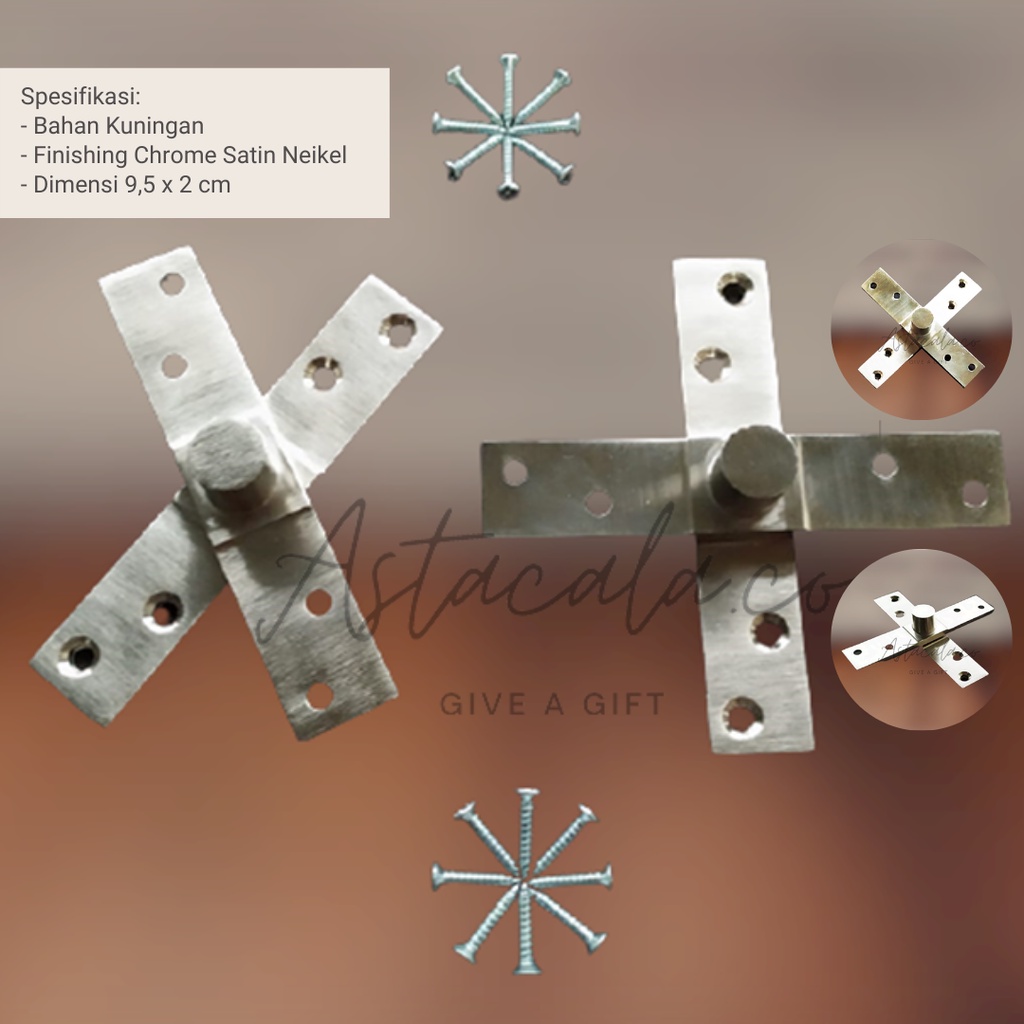 Anti Karat Dan Korosi Engsel Pivot Jendela Engsel Putar Jendela