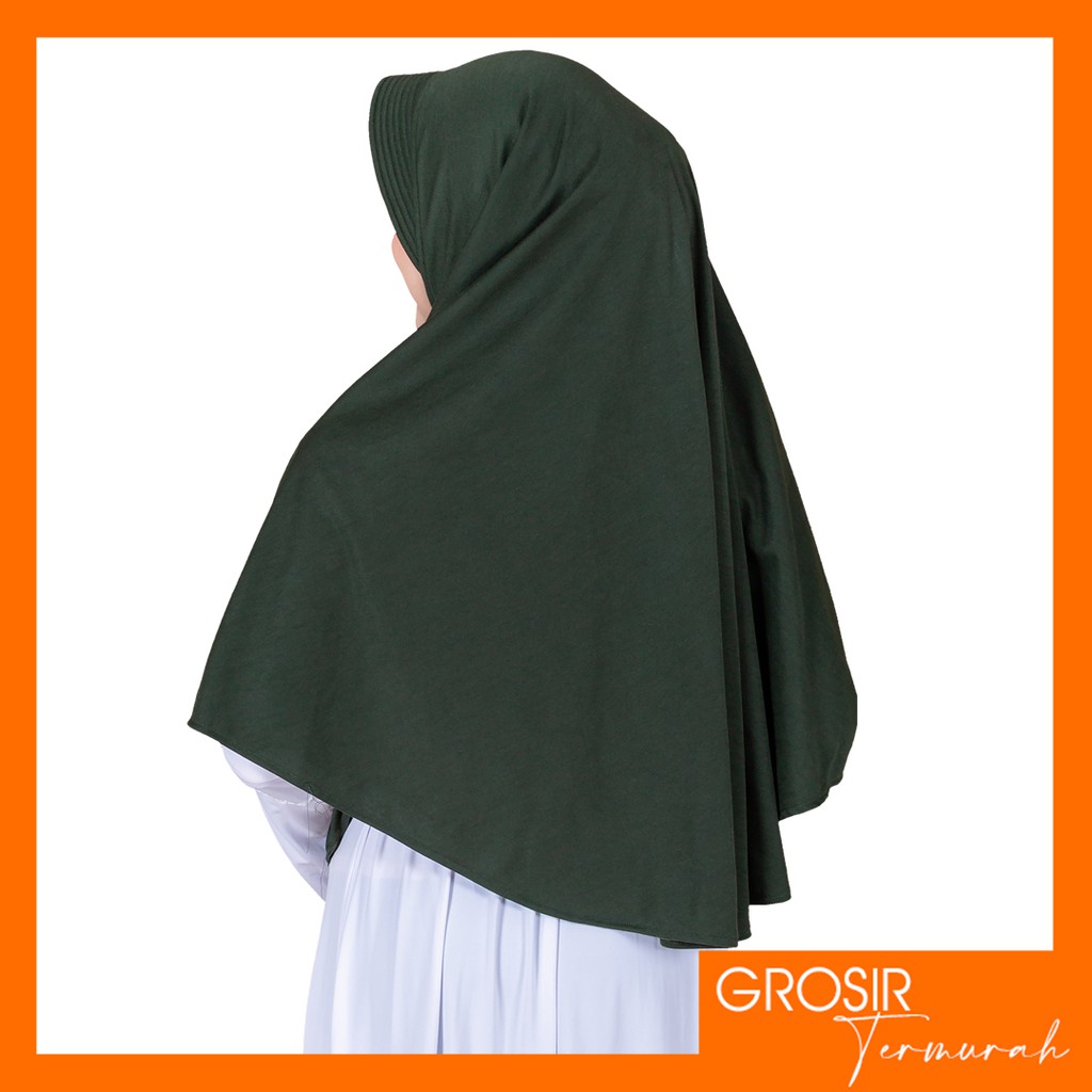 Terlaris..Hijab Instan Asha XL | Jilbab Instan Kaos Jumbo | Khimar Pet Antem