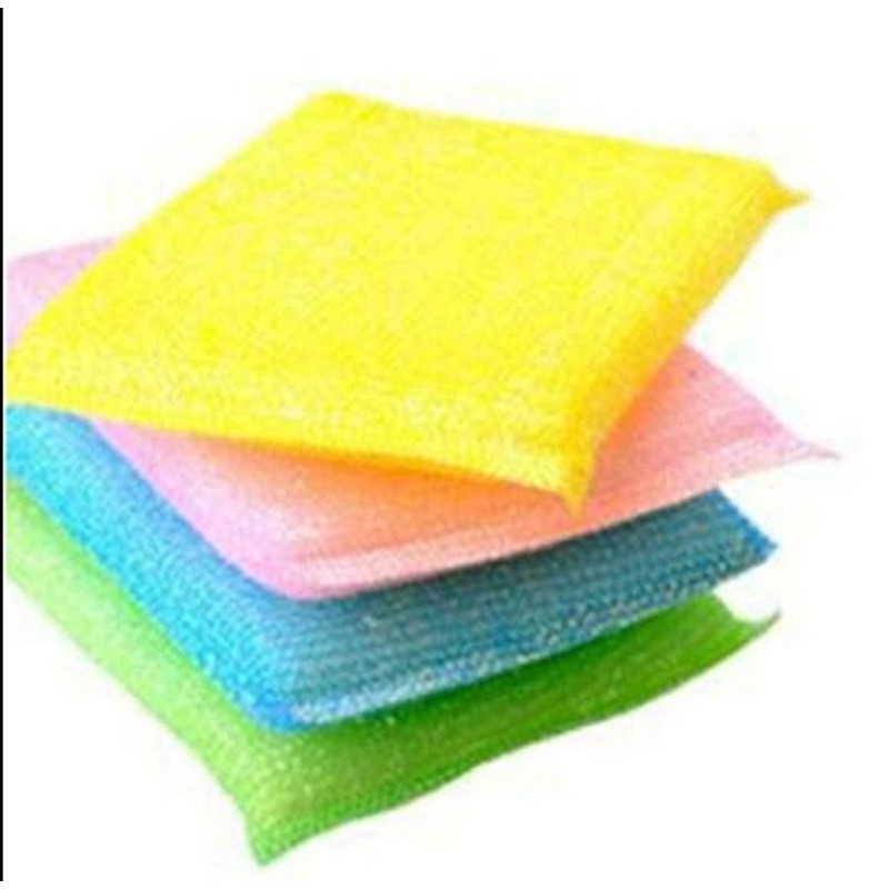 Sponge Cuci Piring 1 pack isi 4 pcs/ 5 pcs/ 10 pcs