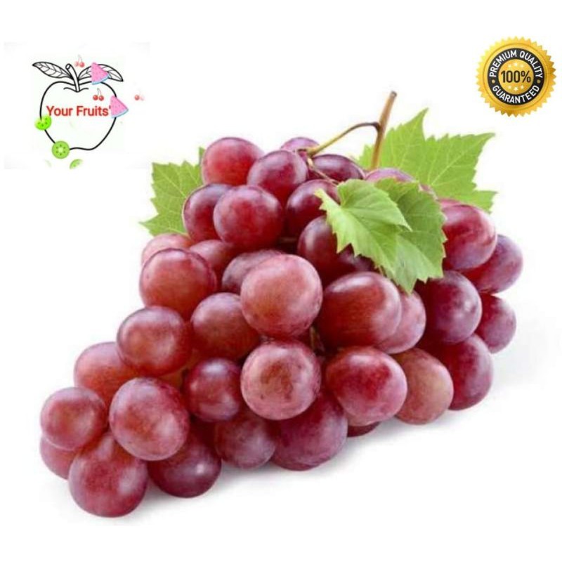 

Buah Anggur Merah (red globe grape premium) 1kg