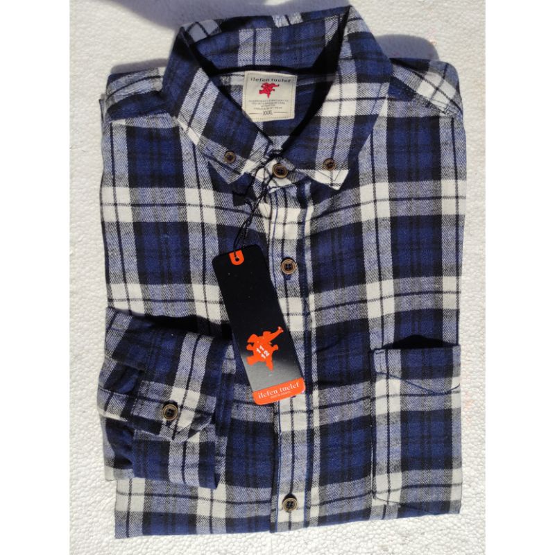 Kemeja Flanel Panjang Pria Berbagai Motif || ILEFEN TUELEF