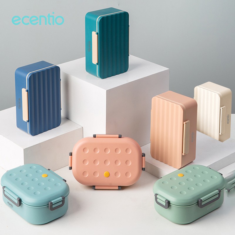 

Ecentio lowest 45000 Ins Lunch Box /Kotak Bekal /Kotak Tempat Makan /lunch box anti tumpah 1000ml