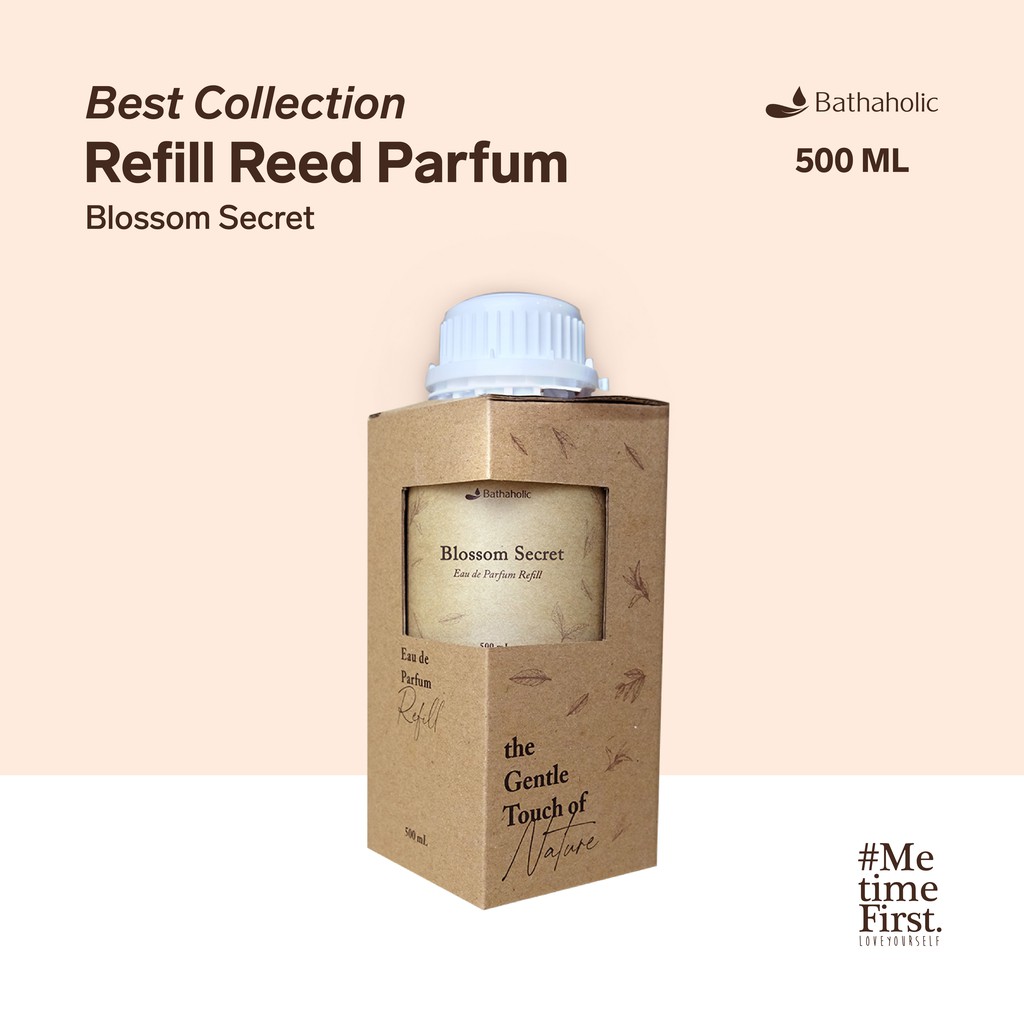 Bathaholic - Refill Reed Diffuser Blossom Secret 500ml Best Collection - Isi Ulang Pengharum Ruangan