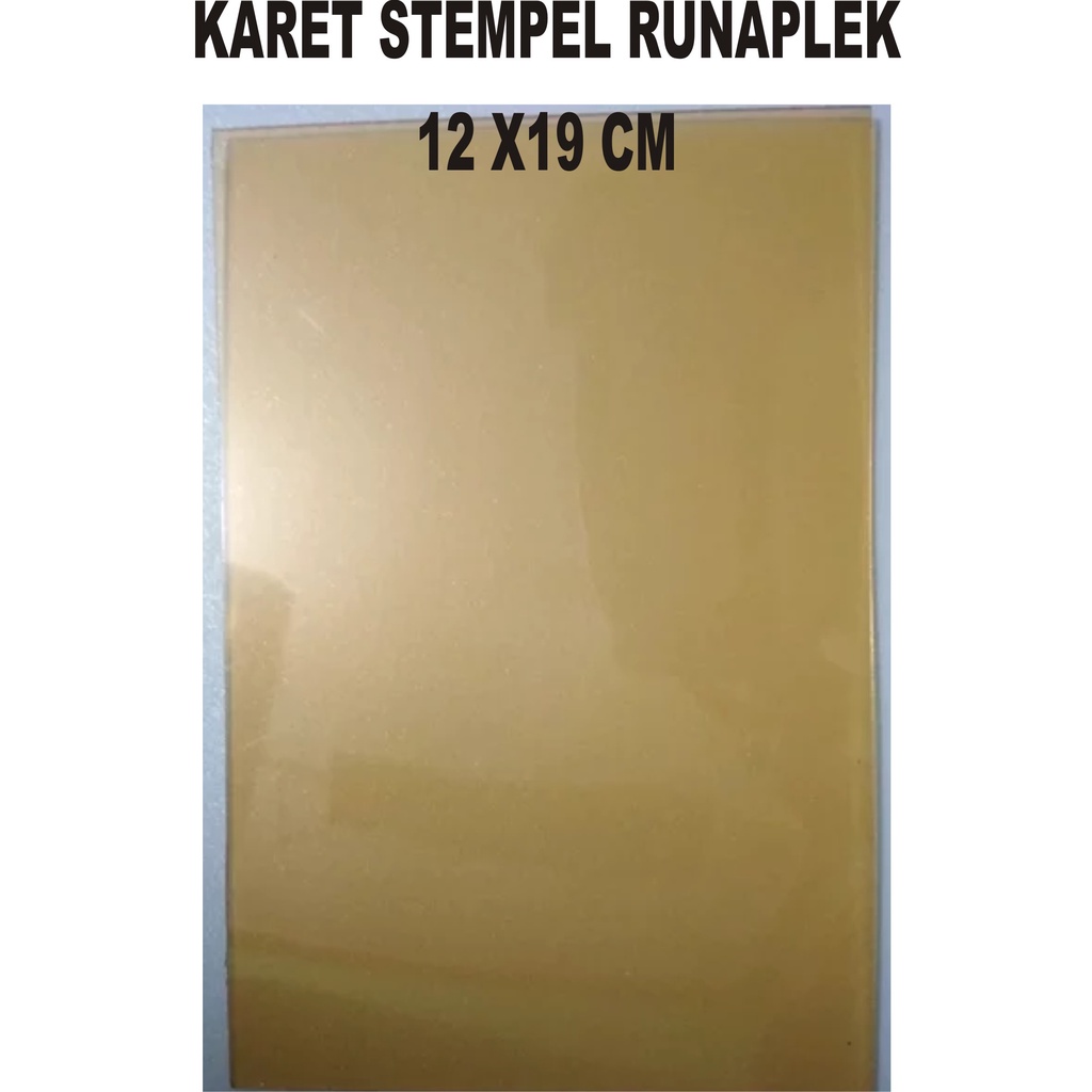 

KARET STEMPEL RUNAPLEK SEPERAMPAT 12X19 CM