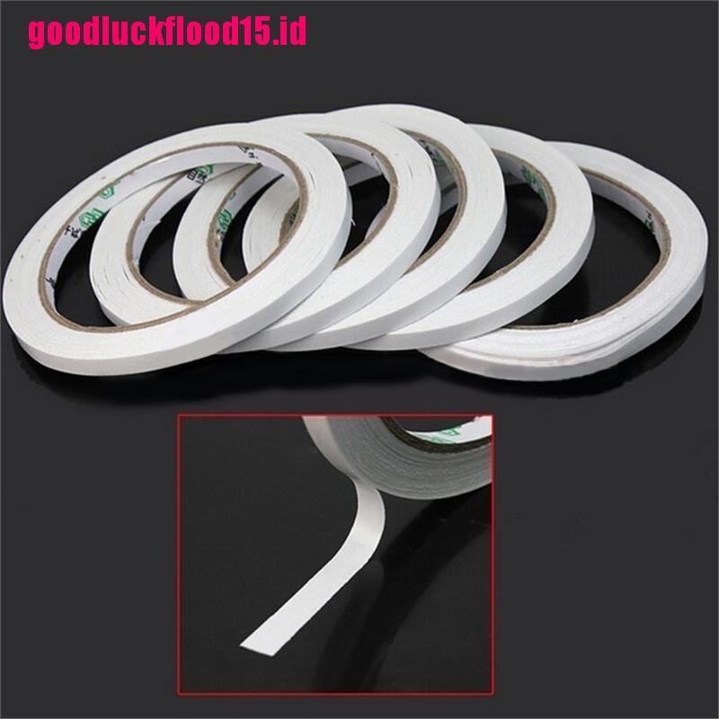 {LUCKID}2/10 rolls of White Double Sided Faced Strong Adhesive Tape for Office Supplies