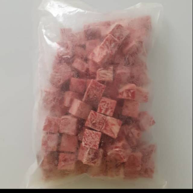 

Saikoro wagyu grade A 250gr/500gr/1kg