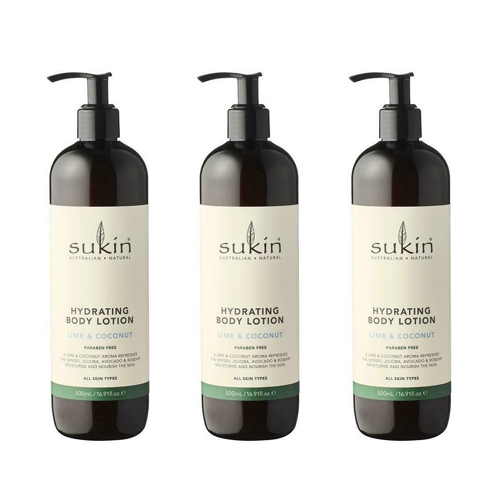 Jual Sukin Hydrating Body Lotion Lime & Coconut 500ml Shopee Indonesia