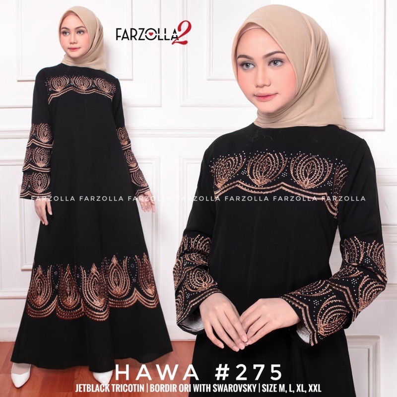 Abaya Turkey | Hawa #275 | Busana Arab Muslimah Original by Farzolla