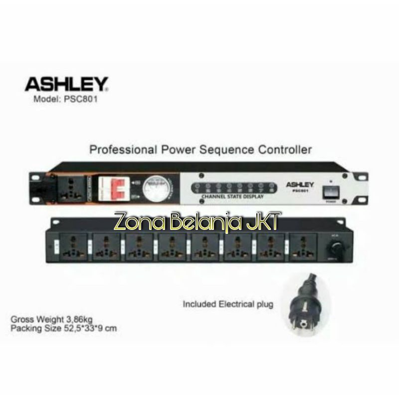 POWER DISTRIBUTOR ASHLEY PSC 801 ORIGINAL POWER SEQUENCER CONTROLLER ASHLEY