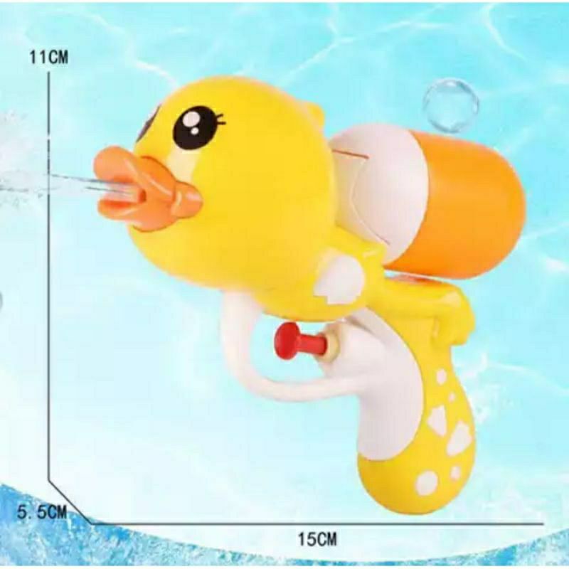 ~ PIYOSHI08 ~ Mainan Anak Pistol Air Water Gun Duck, Pistol Bebek Mainan Tembak Air MA49