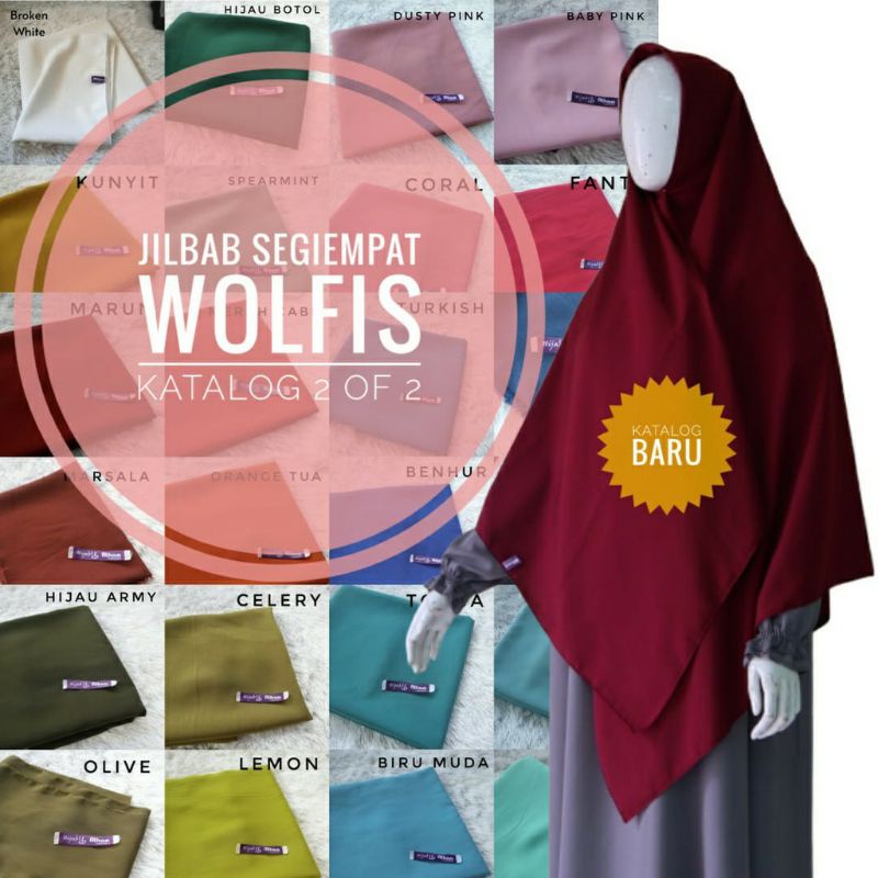 Hijab syari segi empat athaa 130x130 cm