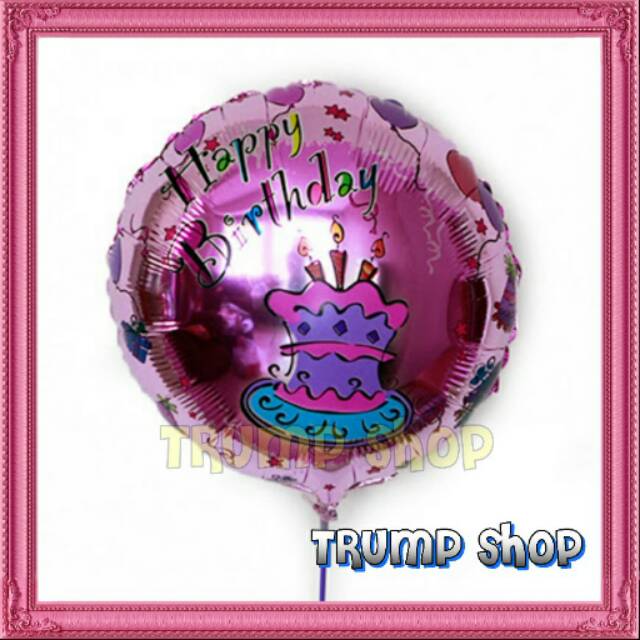 

Balon Foil Happy Birthday "PINK CAKE
