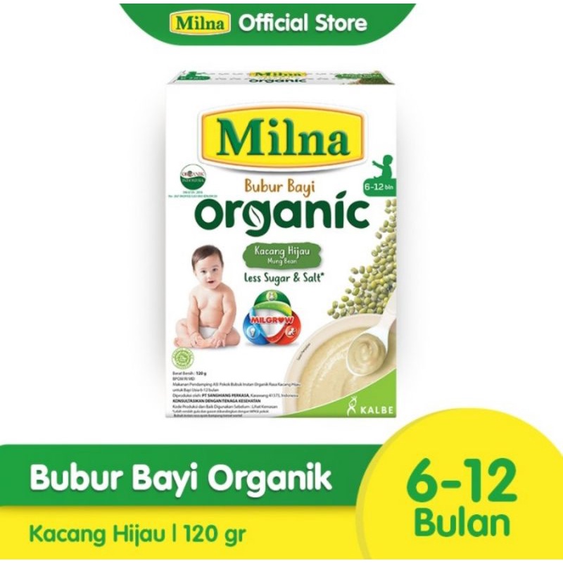 Milna Bubur Organic 6+ Bubur Bayi - MPASI Bayi