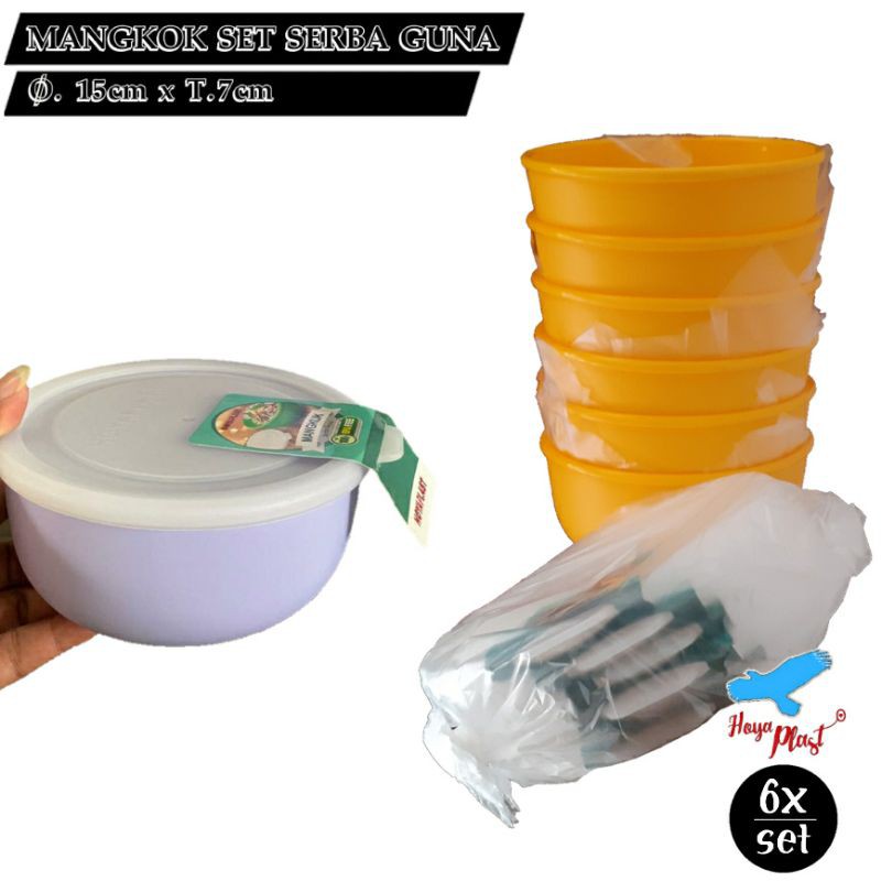 HOYAPLAST MANGKOK SET  SERBA GUNA /6SET