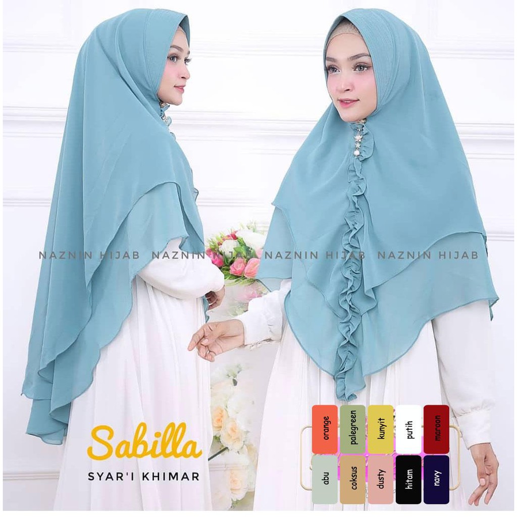 HIJAB INSTAN MURAH ELITA REMPEL KHIMAR SIFON / GROSIR TERMURAH / HIJAB INDONESIA