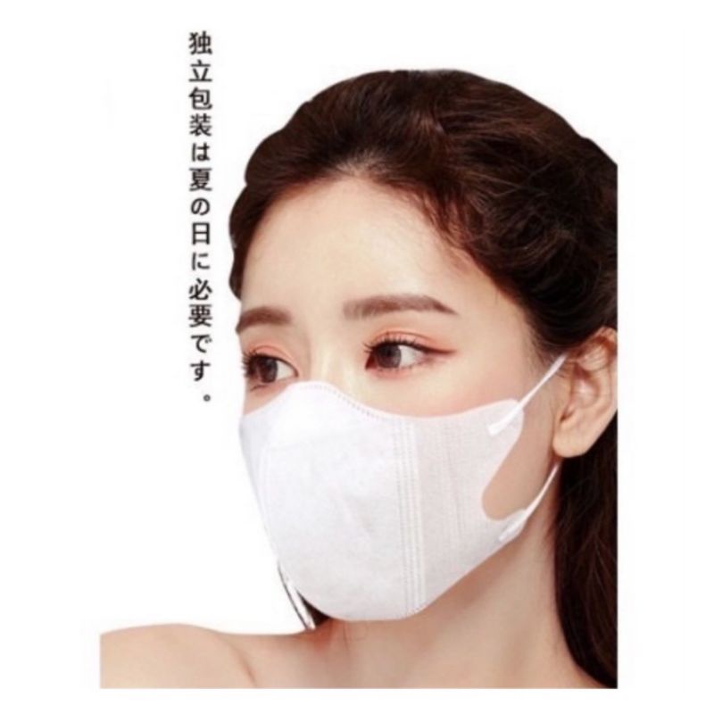 Masker duckbill dewasa 3ply isi 50 pcs Putih (tanpa box)