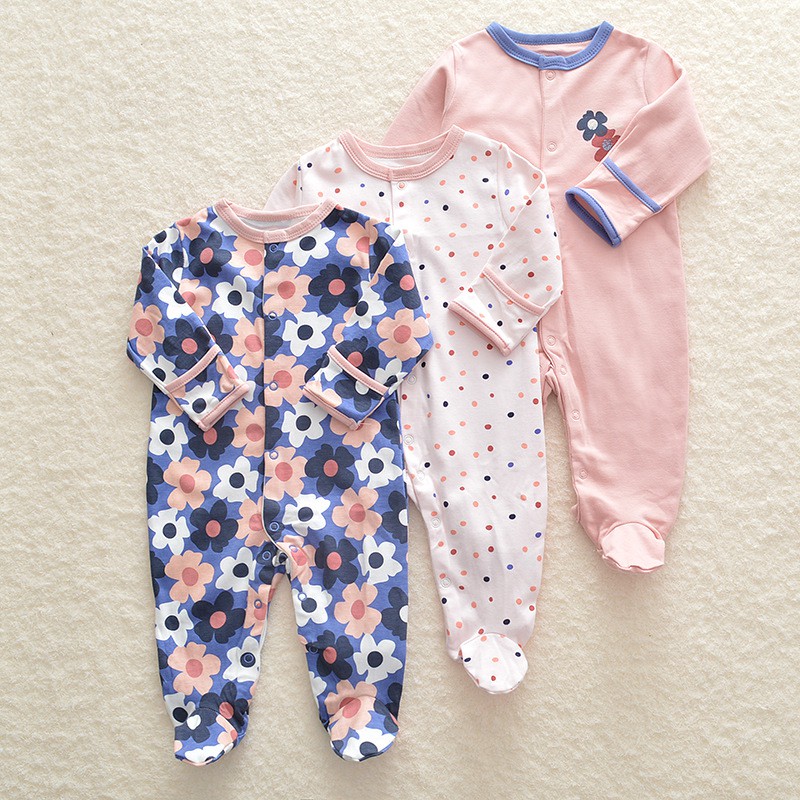 Sleepsuit 3 In 1 Bayi Newborn/ Sleepsuit Bayi Newborn / Baju Bayi Baru Lahir / Jumper Jumpsuit Bayi / Baju Lengan Panjang Bayi Cewek