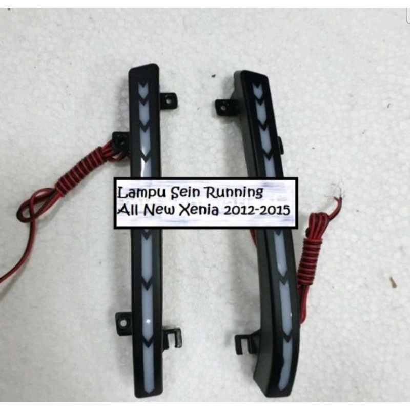 Lampu sein spion Runing led mobil all new Xenia 2012-2015