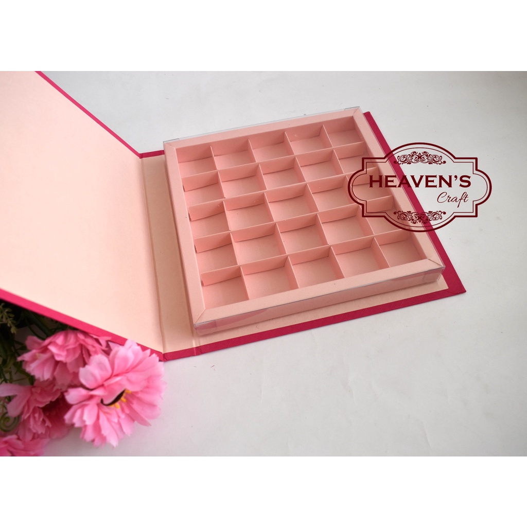 

Hardbox mika coklat/praline isi 25