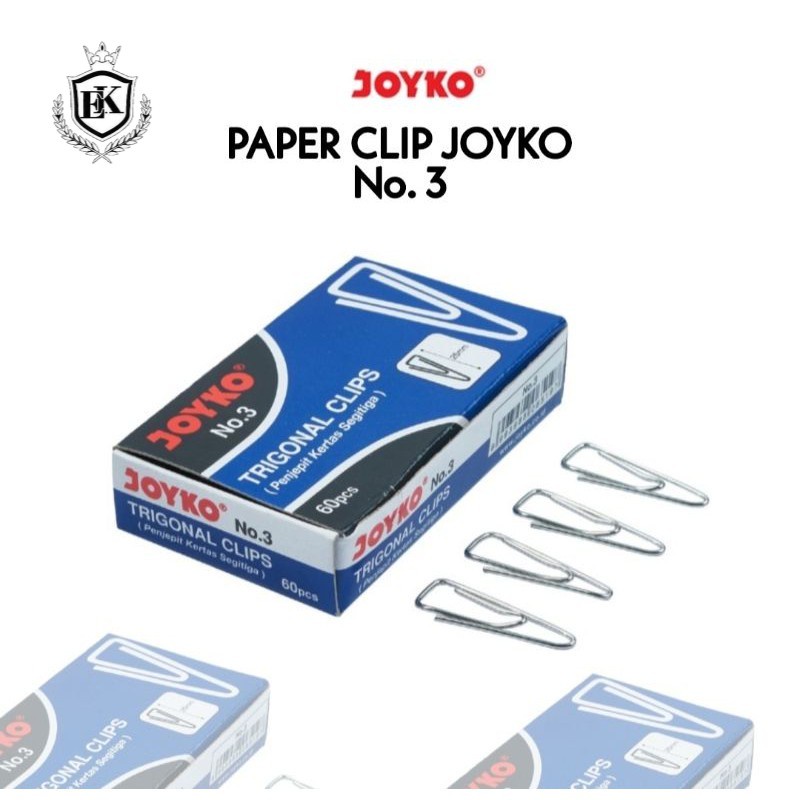 

Trigonal Clip no.3/ paper klip / paper clip Joyko No.3 (Ek_Official_Store)