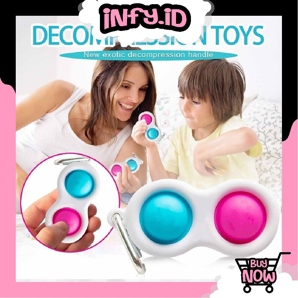 INFY - Simpl Dimpl Simple Dimple Baby Silicone Sensory Toy Fidget Educational Toddler Toys R362