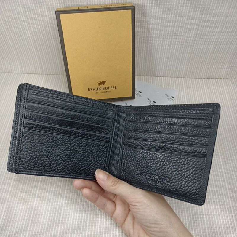 Dompet lipat pria 3 ruang / 3 dimensi kulit sapi asli