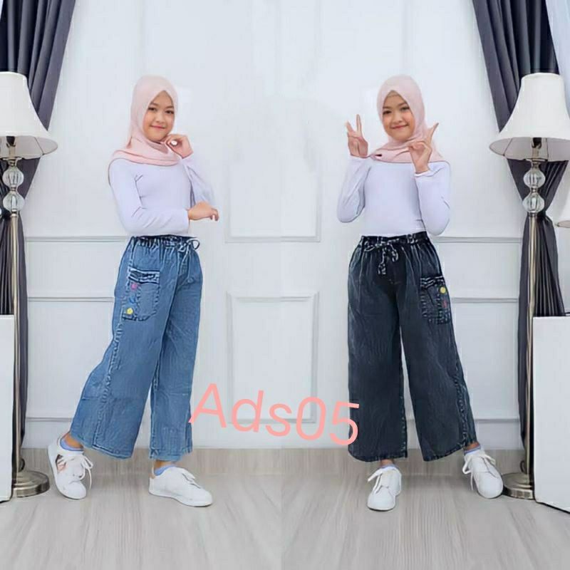 Celana Kulot Anak Highwaist Pinggang Karet