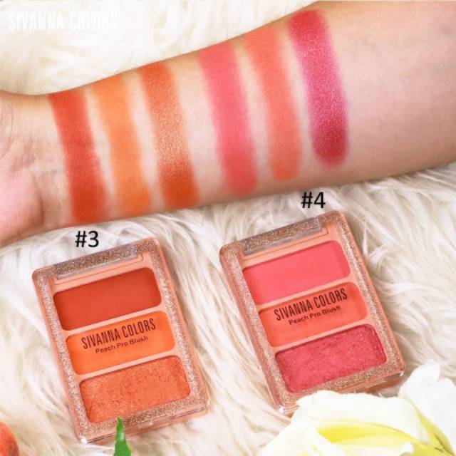 SIVANNA COLORS Peach Pro Blush In The Peach #HF6030 Thailand / Blushon Blush On / Pigmented