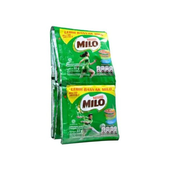 

Susu bubuk MILO 11 sachet x 22 gr