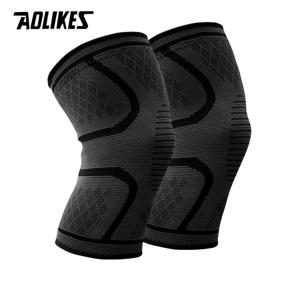 Hot Promo ! AOLIKES Pelindung Lutut Knee Support Pad Brace Fitness 1 Pair - 7718