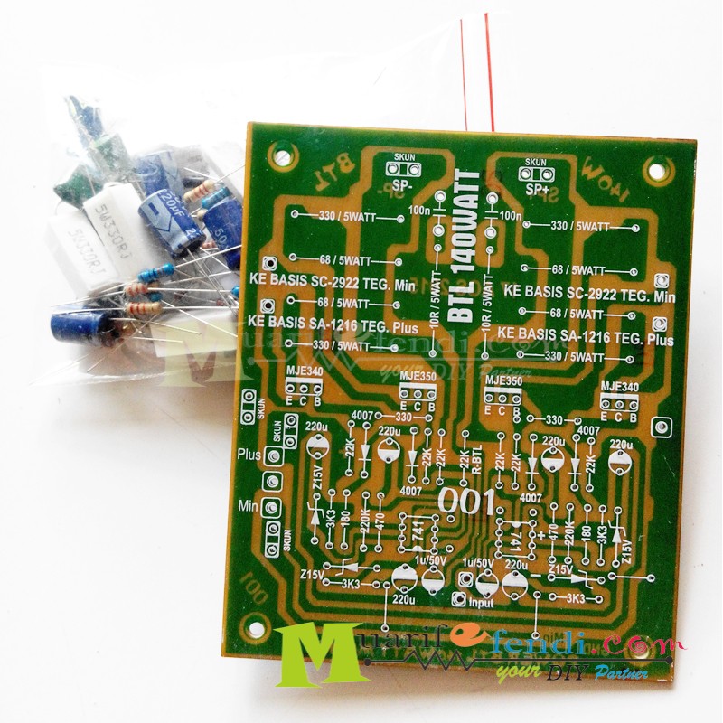 PAKET DIY Power Amplifier BTL 140Watt 001