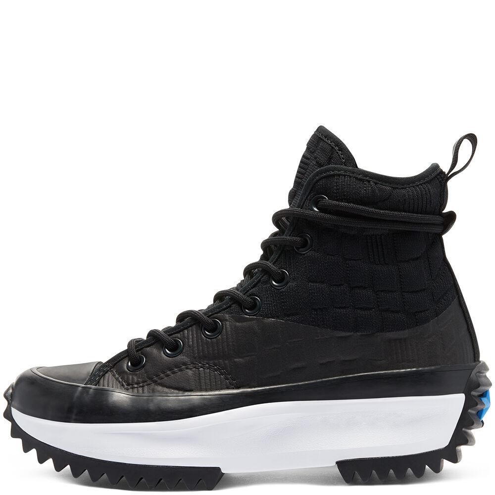 converse black digital terrain run star hike hi sneakers