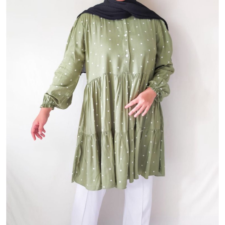 INARA TUNIK / Tunik Polka (mint)