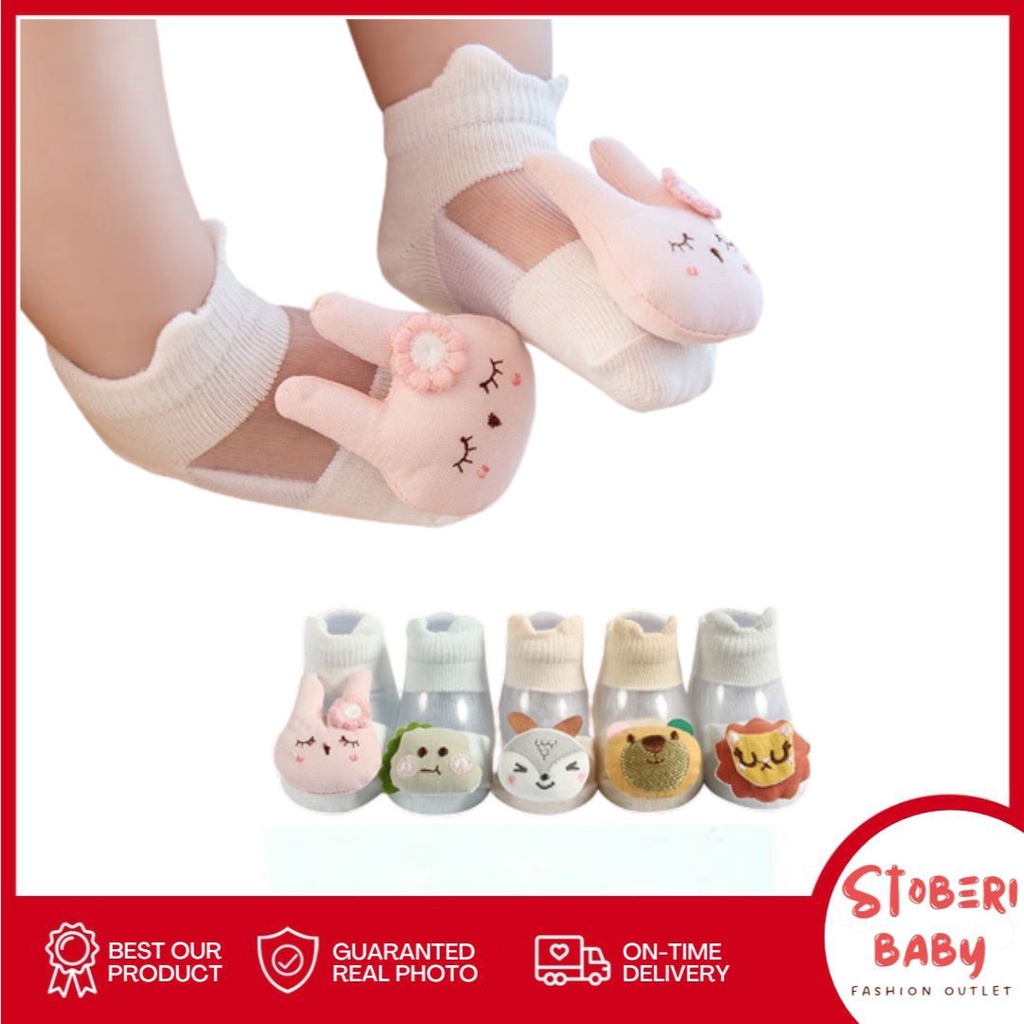 stoberi baby - HOLLOW KAOS KAKI BAYI BONEKA KAOS KAKI 3D MOTIF LUCU