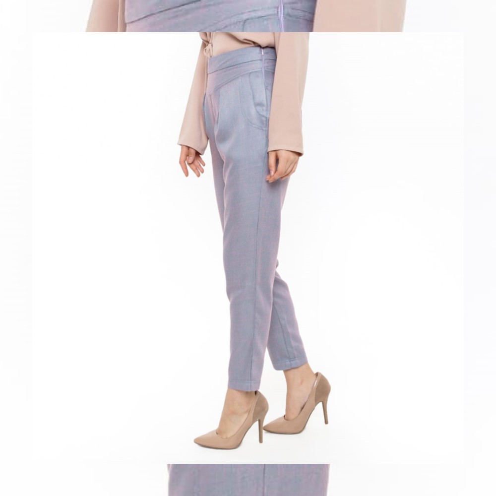 HaymeeStore Celana  Highwaist Baggy  Pants Wanita Bawahan 