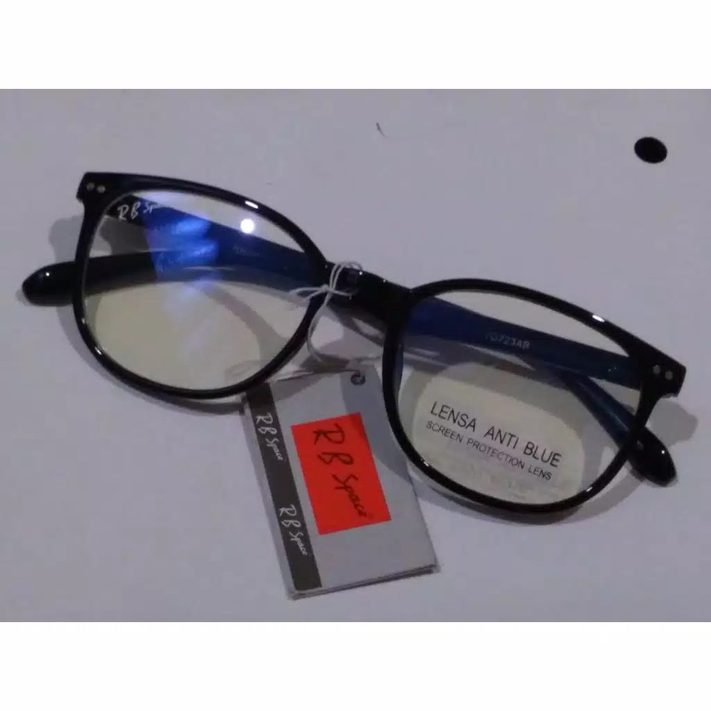 MURAH Kacamata Anti Radiasi Layar Gadged Komputer TV Anti Radiation Glasses Blue Lens + KAIN