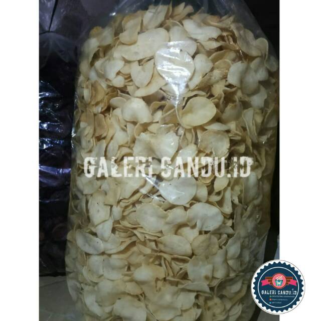 

[1000 Gram] Keripik Singkong Gadung Gurih /Sidung