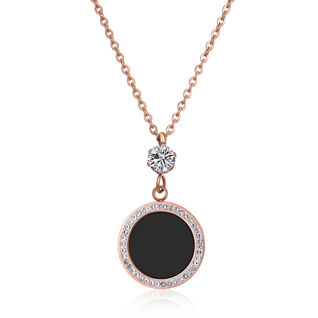OLEVS Kalung wanita titanium baja warna rose gold Shopee OLEVS Kalung wanita titanium baja warna rose gold Shopee