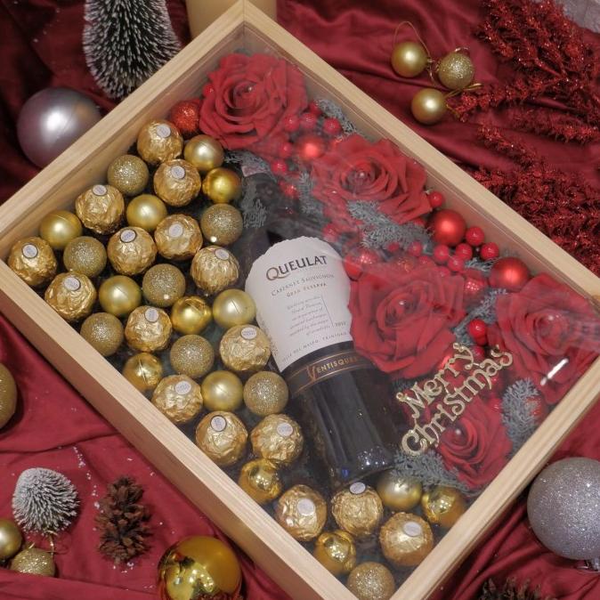 

JOYEUX NOEL/CHRISTMAS HAMPERS/HADIAH/BUNGA/GIFT/NATAL/PARCEL/KADO/WINE FV452CD4